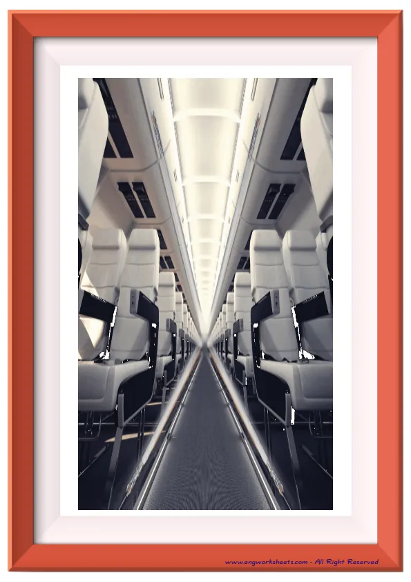 Full page ESL Flashcard without words containing Airport picture for kids and teachers. Worksheet Preview