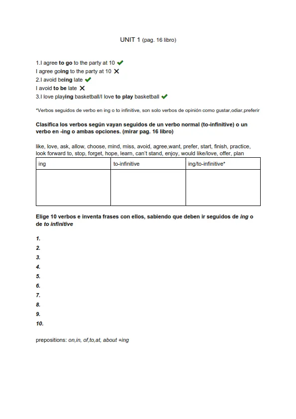 Infinitive Or Gerund Real World Advanced 1 Worksheet Preview
