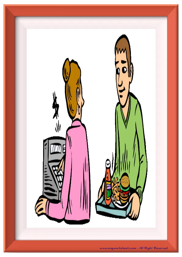 Full page ESL Flashcard without words containing School Parts picture for kids and teachers. Worksheet Preview