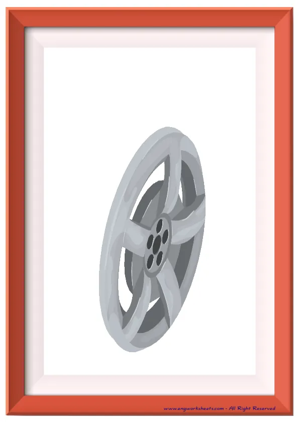 Full page ESL Flashcard without words containing Cars picture for kids and teachers. Worksheet Preview