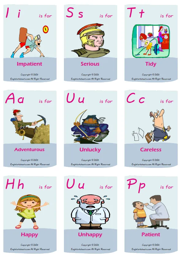 Friendship vocabulary worksheet with words, nine images per page Worksheet Preview