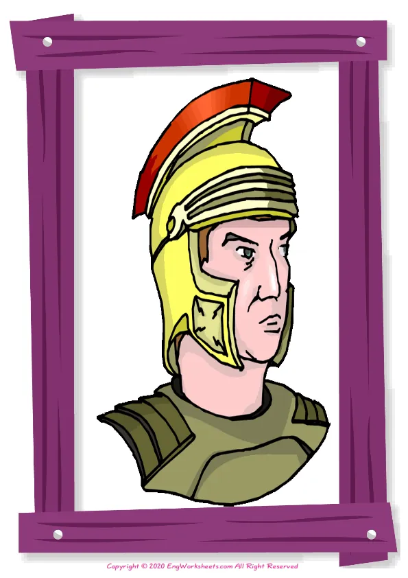 Full-page wordless Friendship English vocabulary worksheet