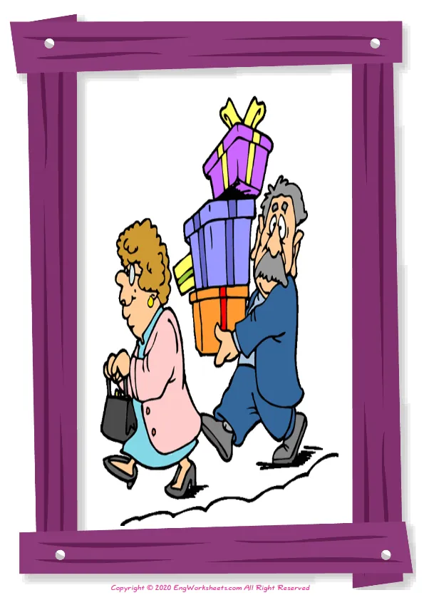 Full-page wordless Hobbies English vocabulary worksheet