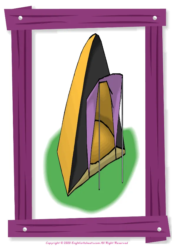 Full-page wordless Holiday English vocabulary worksheet Worksheet Preview