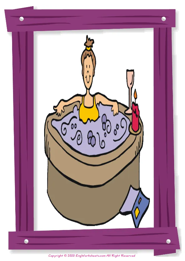 Full-page wordless Hotel English vocabulary worksheet Worksheet Preview