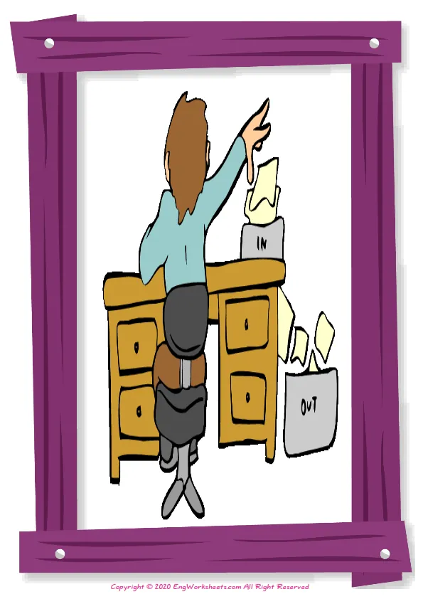 Full-page wordless School Parts English vocabulary worksheet Worksheet Preview