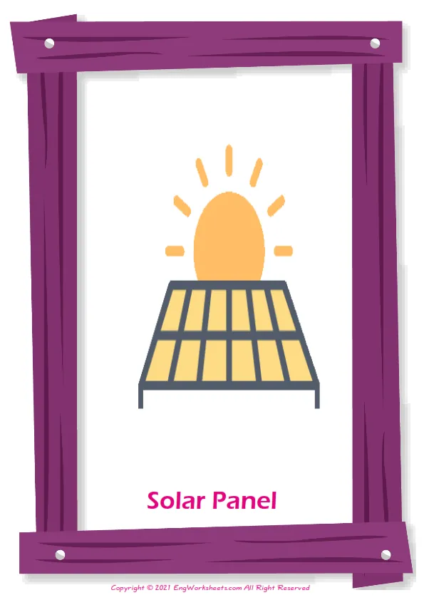 Recycling Energy English vocabulary worksheet with full-page words Worksheet Preview