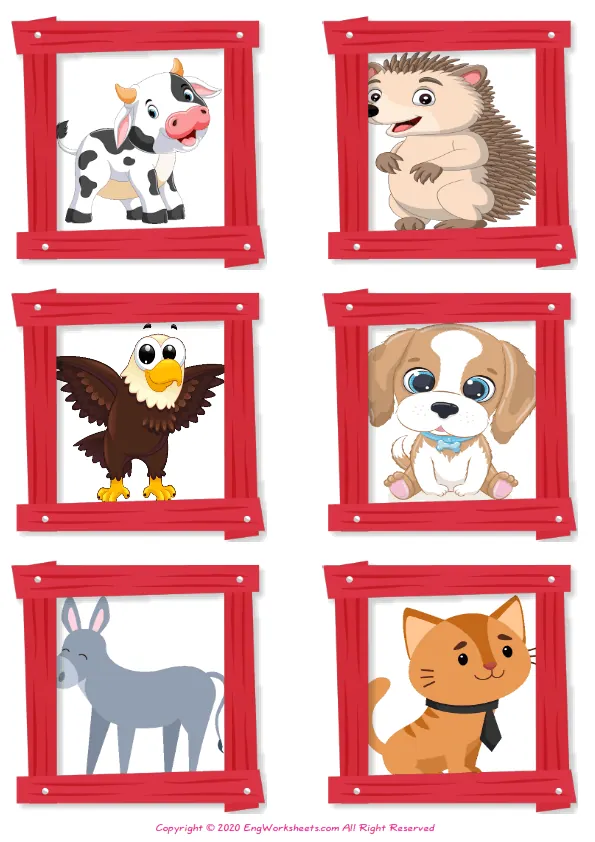 Baby Animals ESL Vocabulary Matching Exercise Worksheet For Kids Worksheet Preview