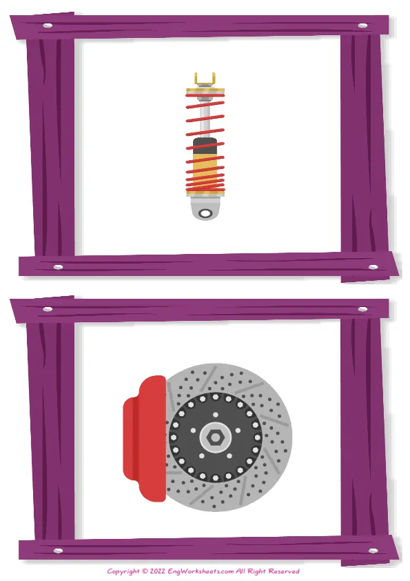 Car Service English crossword puzzle worksheet, write the appropriate words to the pictures given in the puzzle. Worksheet Preview