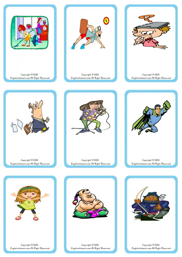 Wordless Friendship vocabulary worksheet with nine images per page Worksheet Preview