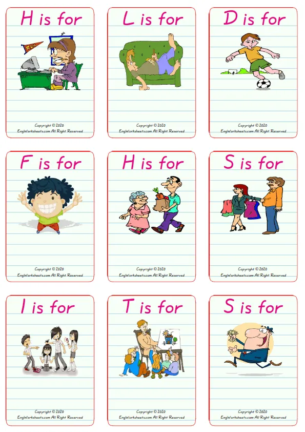 Wordless Friendship vocabulary worksheet with nine images per page Worksheet Preview