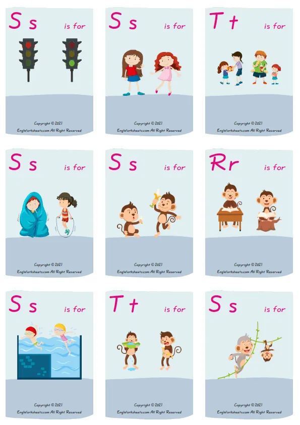 Wordless Opposites vocabulary worksheet with nine images per page Worksheet Preview