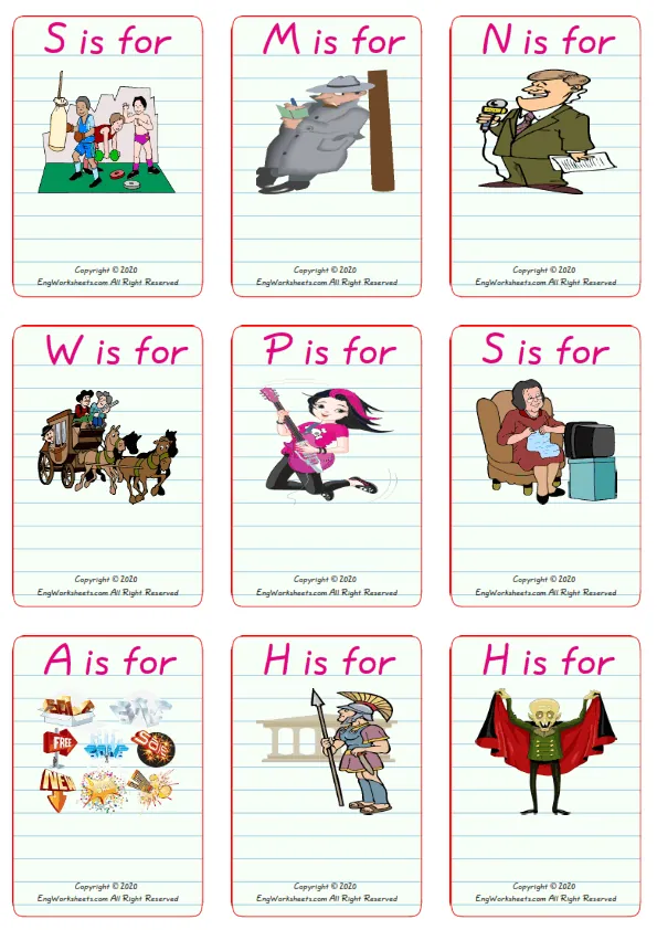 Wordless Tv Programmes vocabulary worksheet with nine images per page Worksheet Preview