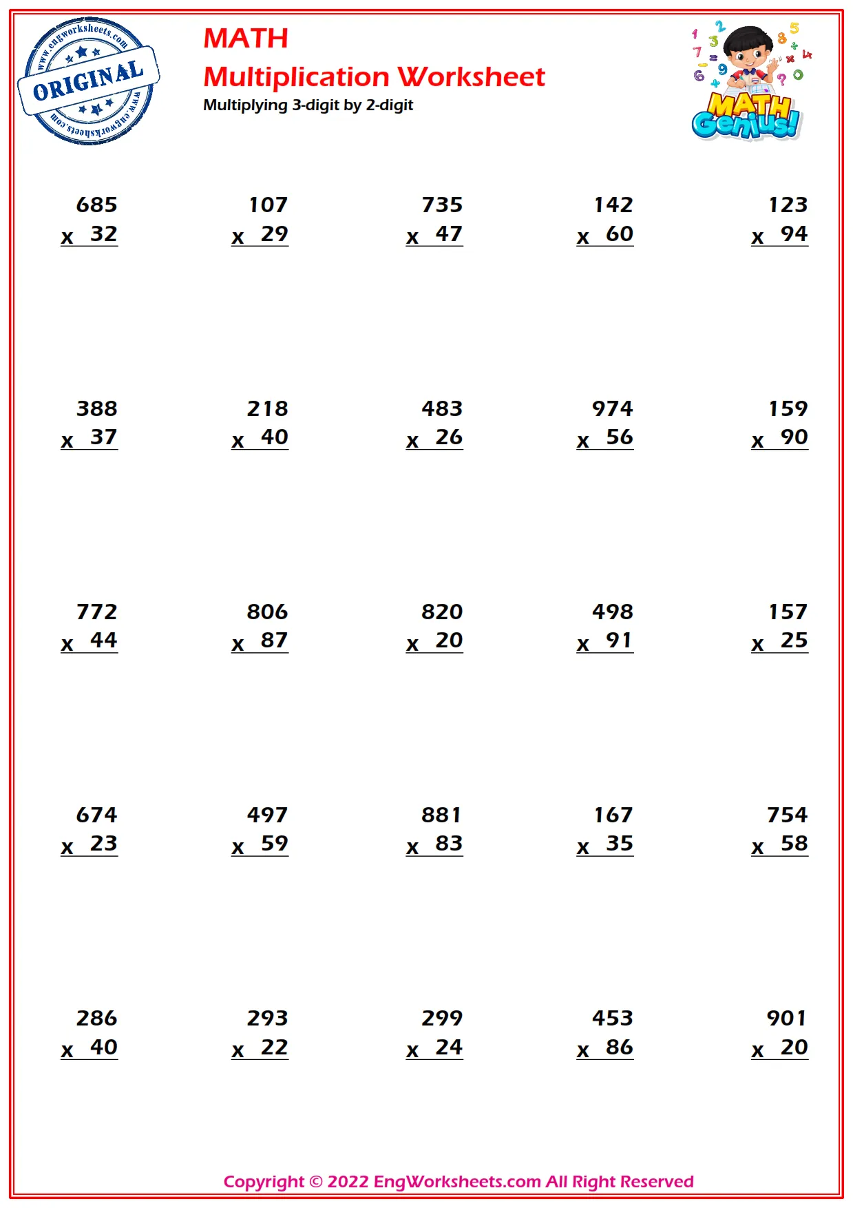 Multiplying 3-digit by 2-digit